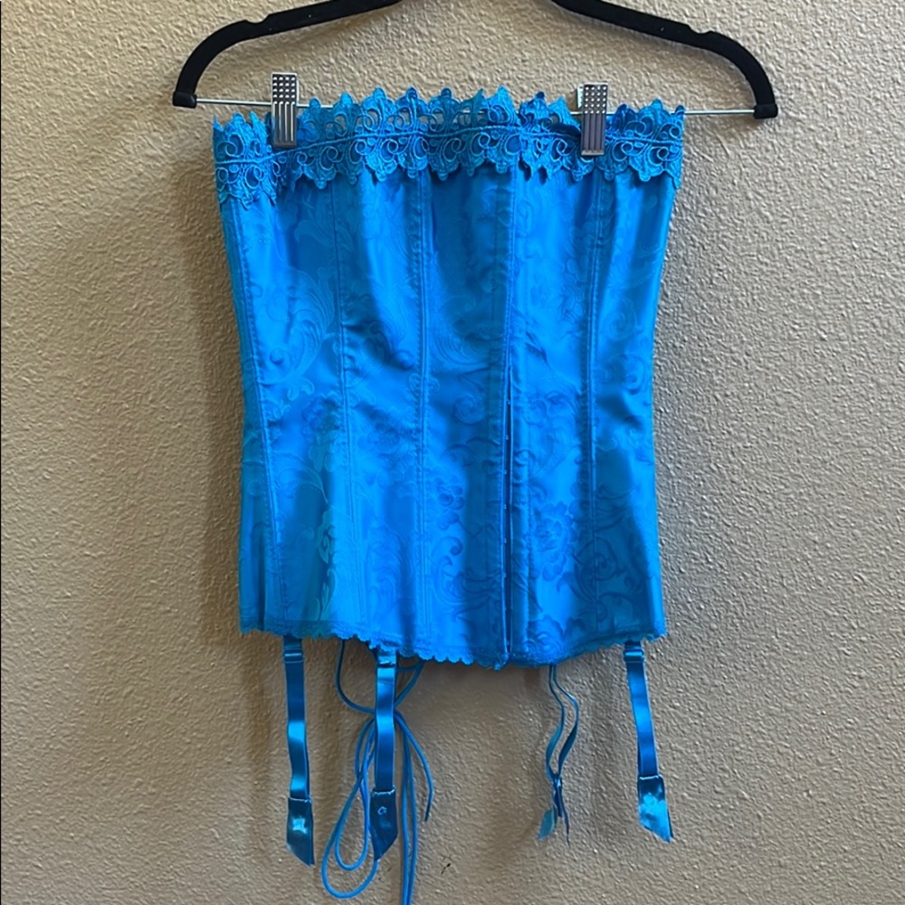 Blue corset!